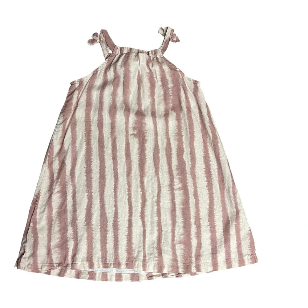 ROP VAN MIERLO x H&M Kids Girls Striped Tank Dress‎ Tie Shoulder Size 6 6X